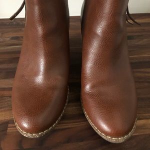 Dr Scholls Casey brown/camel colored boots.